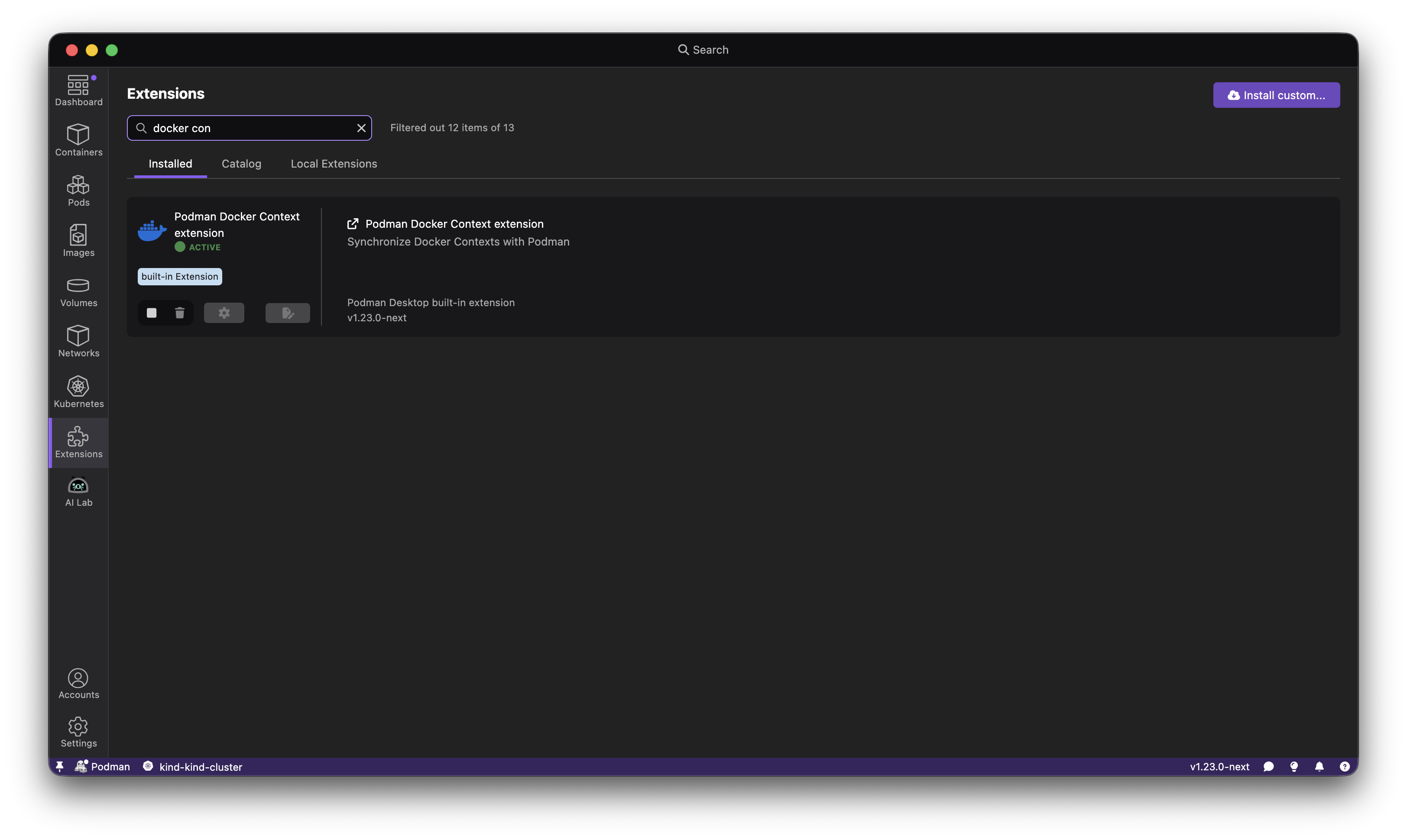 Docker Context for Podman Machine