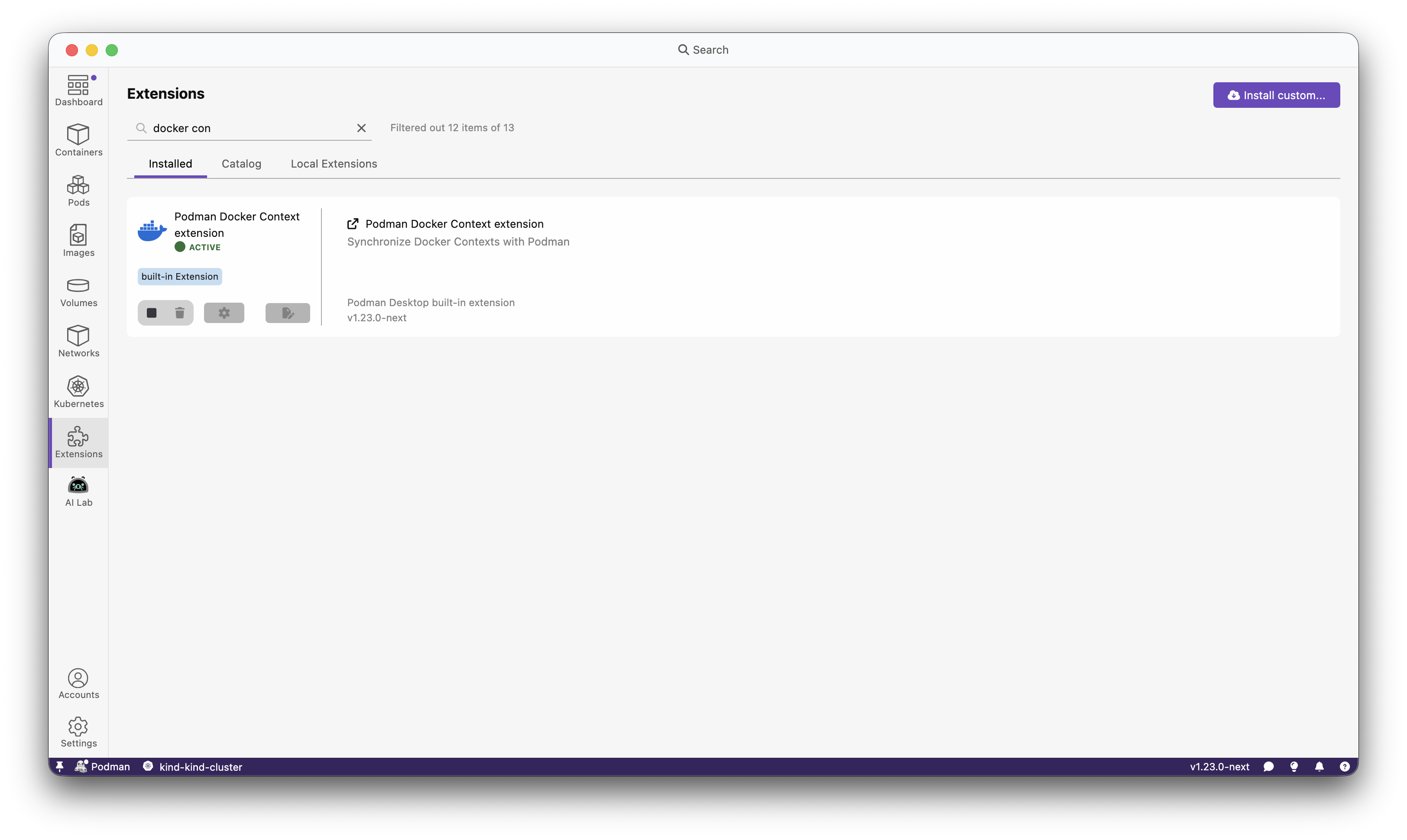 Docker Context for Podman Machine