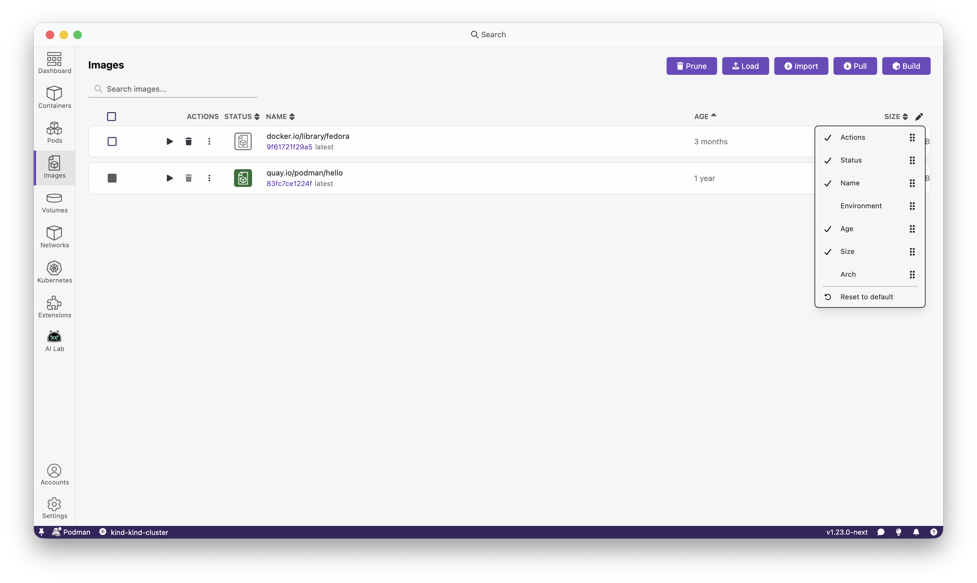 Customizable Table Columns