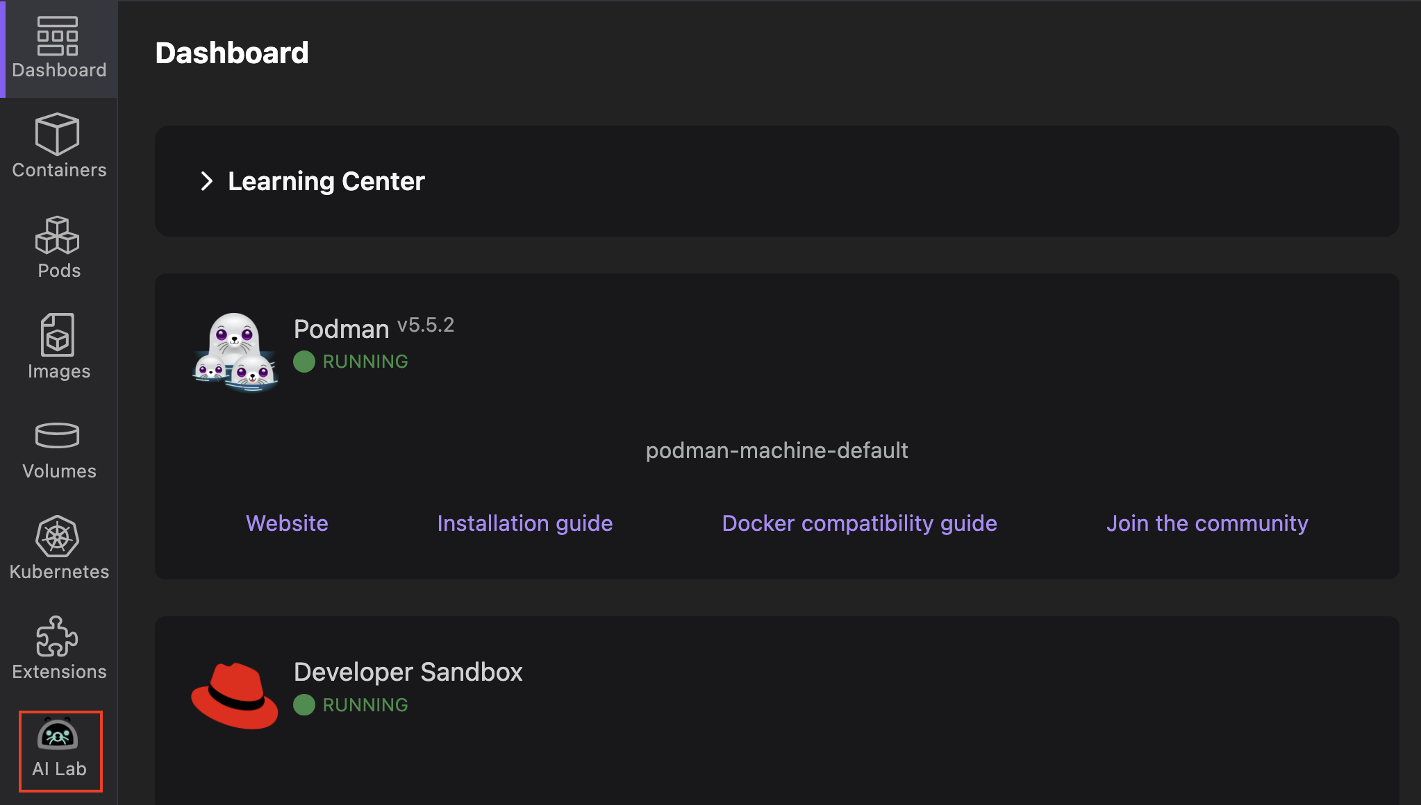 Podman AI Lab icon