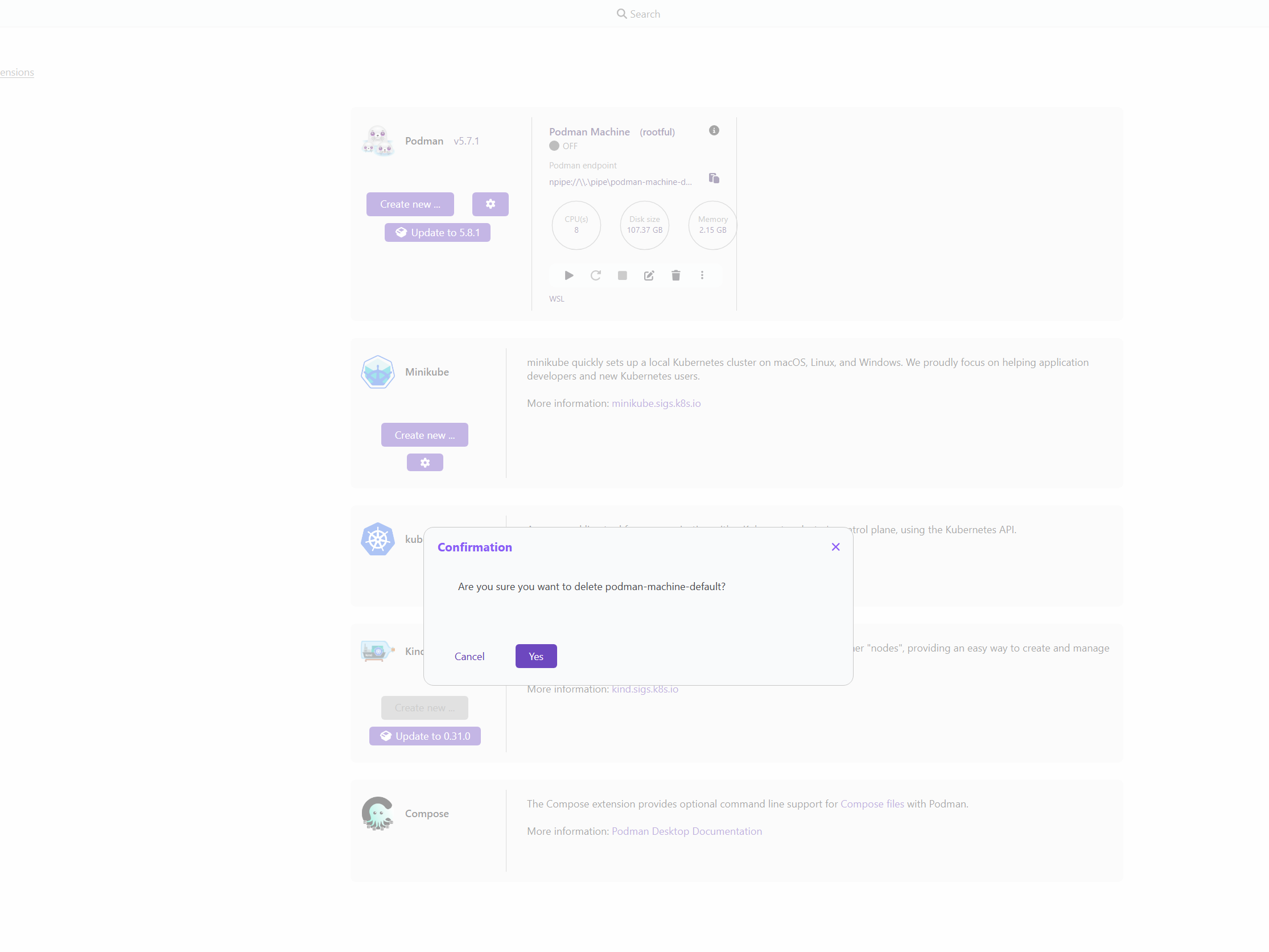 Confirmation dialog when deleting a connection