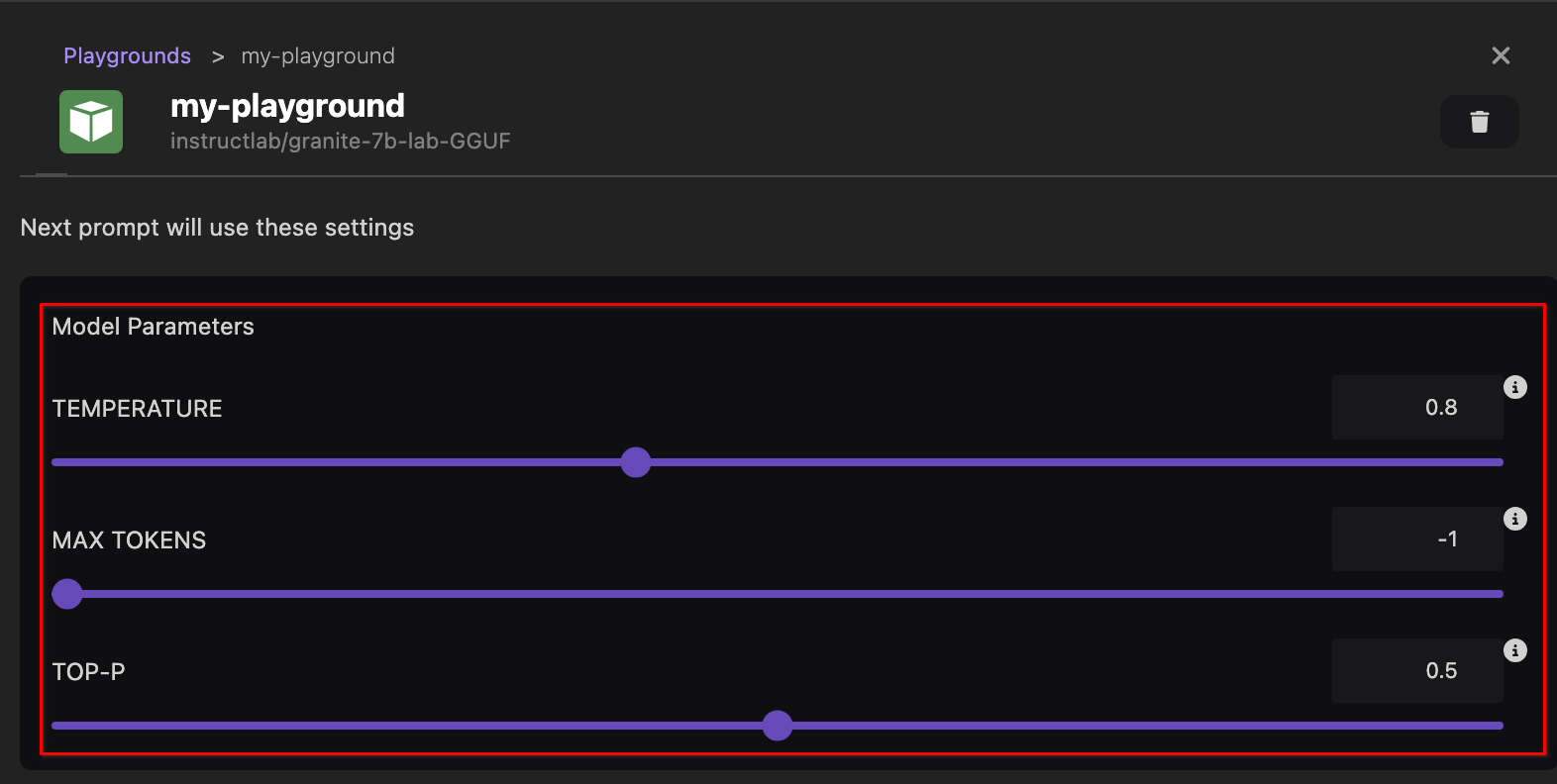 editing model parameters