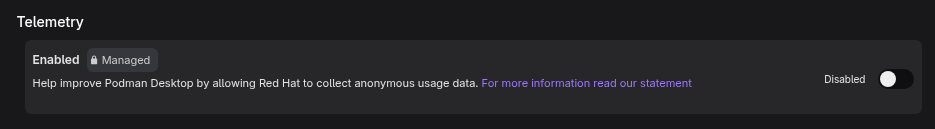 Managed-by indicator on Resources page