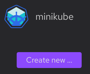 Minikube resource tile