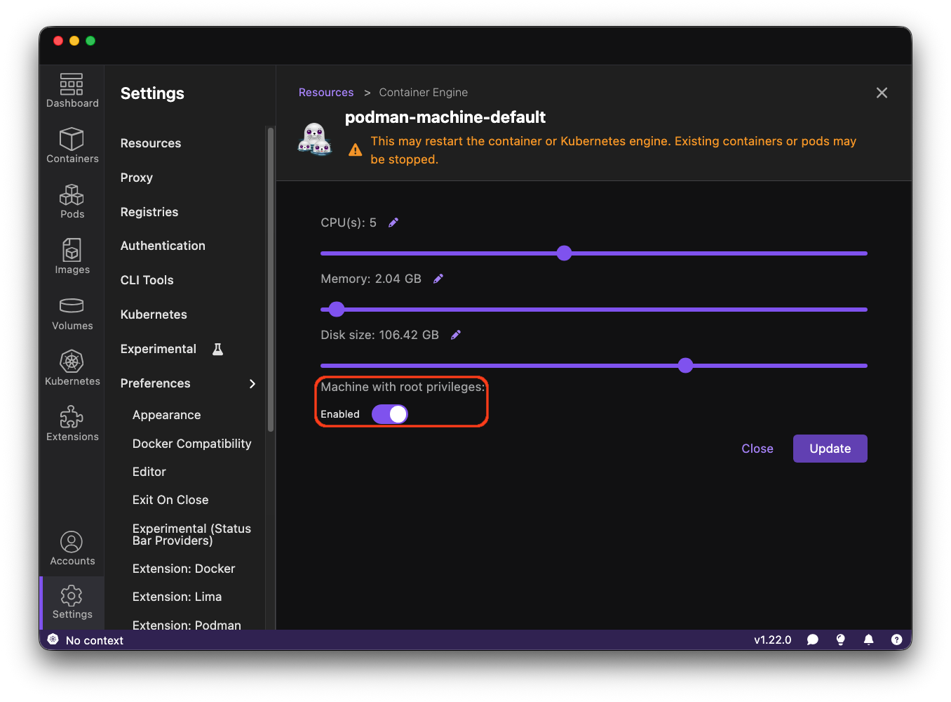 Switching Podman Machines Between Rootless and Rootful