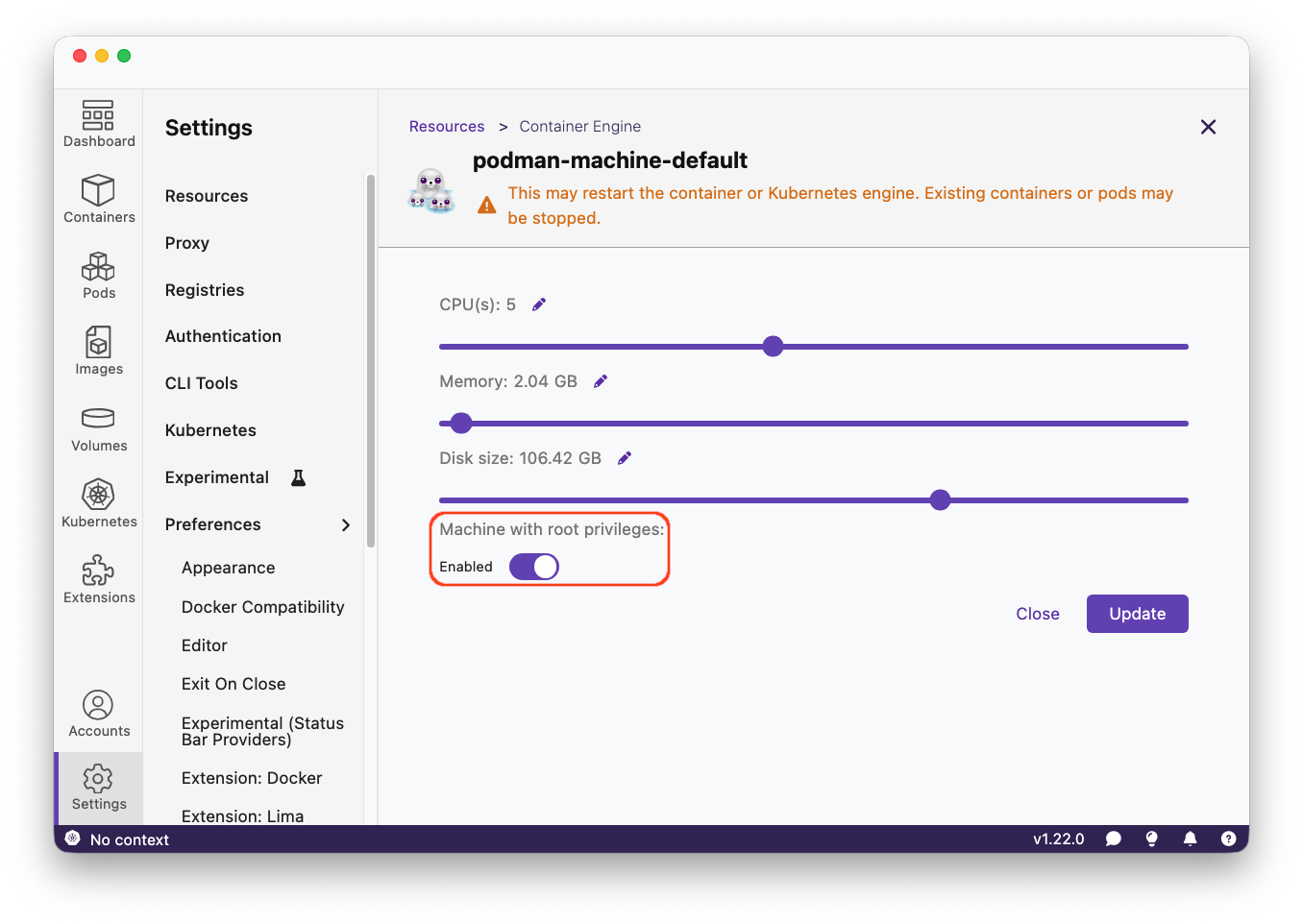 Switching Podman Machines Between Rootless and Rootful
