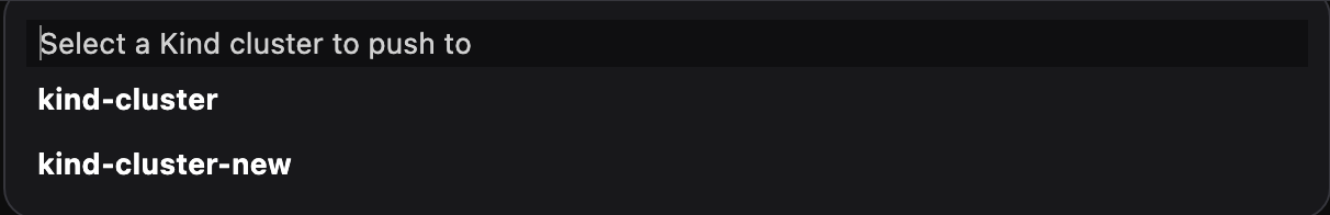 selecting a Kind cluster