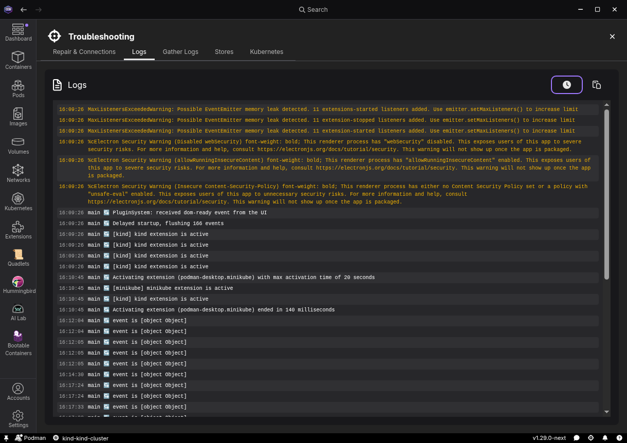 Troubleshooting logs with timestamps