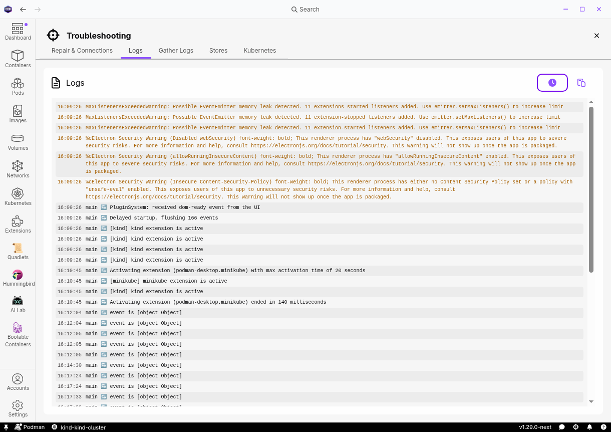 Troubleshooting logs with timestamps