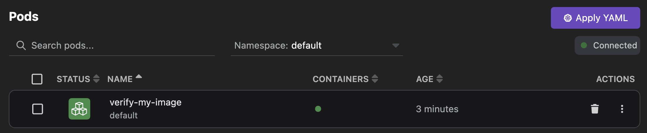 play a Kubernetes YAML