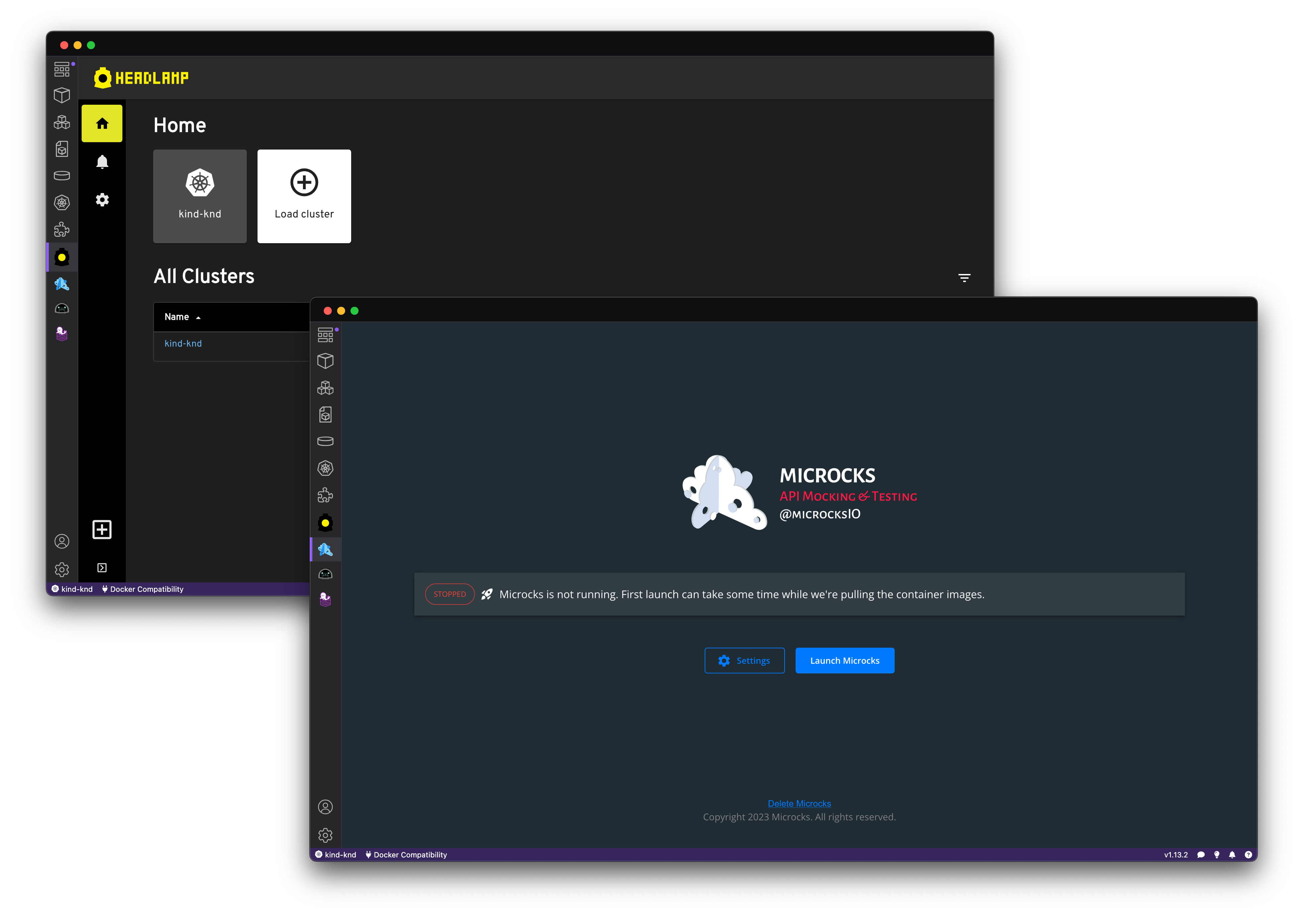 Pull image and manage registries